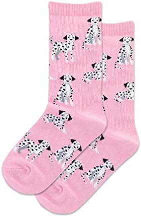 Hotsox Kid's Dalmatian Posada čarapa 1 par, ružičasta, dječja mala/srednja