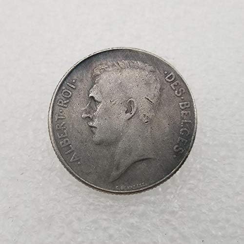 Crafts Belgija 1918. mesing srebro Silver Old Coins Memorial Coin 2468Coin kolekcija Komemorativna kovanica