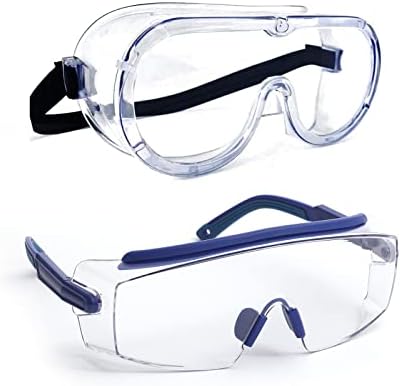 Optička skrb sigurnosne naočale za muškarce i žene, lagane radne naočale s podesivim okvirima i bez klizanja, zaštitne naočale
