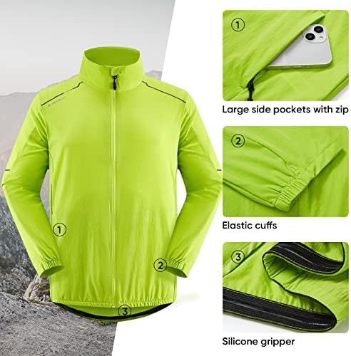 Hotsuit biciklistička kišna jakna za muškarce prozračna jakna za trčanje vodootporno biciklističko vjetrovi