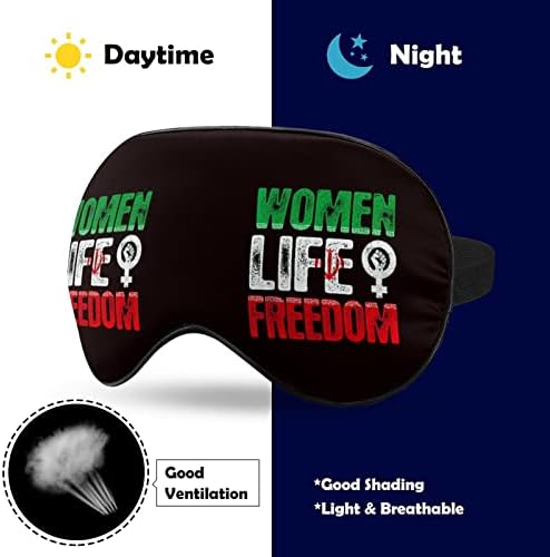 Ženski život sloboda bez iranske maske za spavanje pokrov za oči s podesivim elastičnim remenom noćni povez za žene muškarci