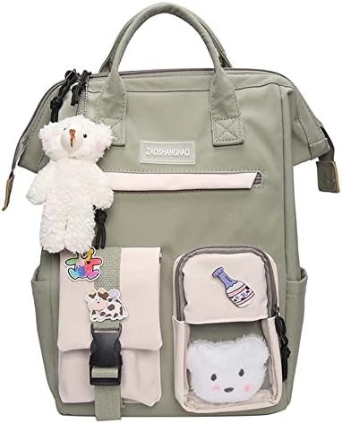 Kawaii Ruksak za djevojčice Žene s priborom za medvjede Slato putni ruksak casual torba Laptop Togbags