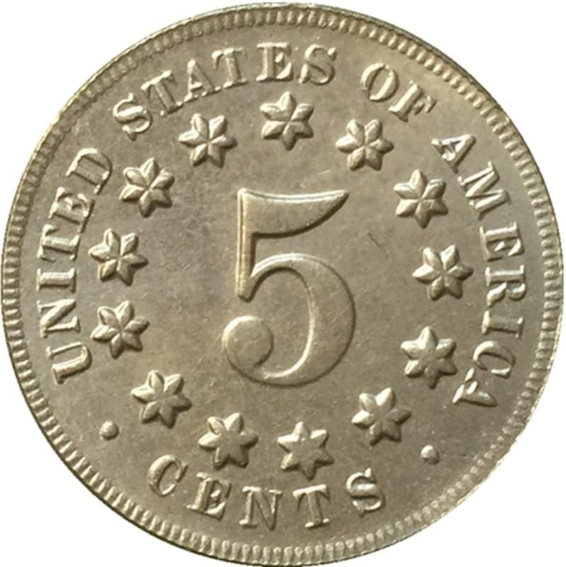20,5 mm1875 Američki nikl od novčića Nickel Make Coins Antique Crafts Strani prigodni kovanice