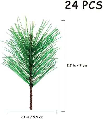 Kesyoo umjetne biljke 24pcs umjetne borove grane borove drvce ukrasi ukrasi simulacija borova igala xmas borove grane božićni