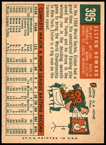 1959. Topps 395 Elston Howard New York Yankees NM Yankees