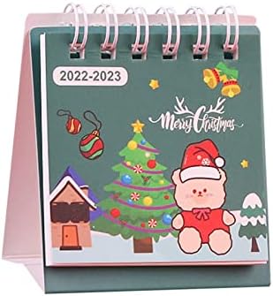 Kid Calendar 2022 2023 Novi božićni stol kalendar crtani prijenosni mini radna površina Mali stol Kalendar kreativni radna