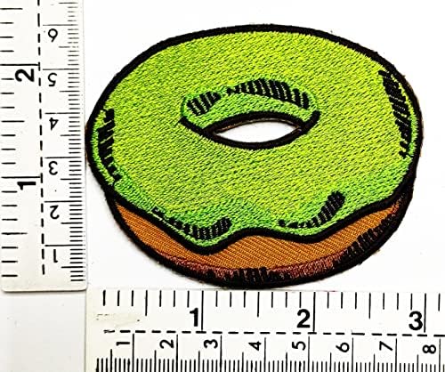 HHO Patch Set 2 komada. Krafna željezo na vezenim flasterima čokoladni zeleni čaj motiv crtića motiv nanošenja veznog odjeća