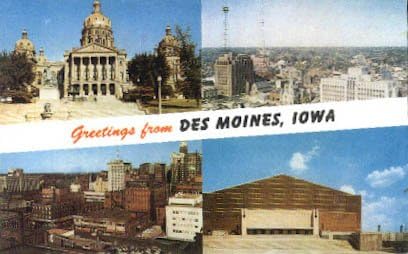 Des Moines, razglednica Iowa