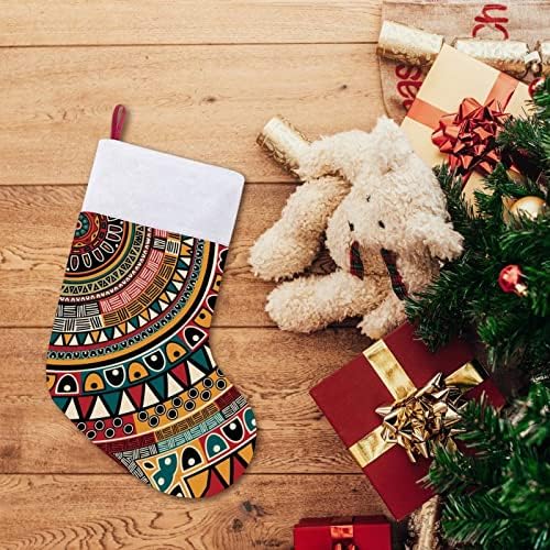 Plemenske etničke božićne čarape čarape s plišanim kaminom koji visi za dekor domaćeg drveta