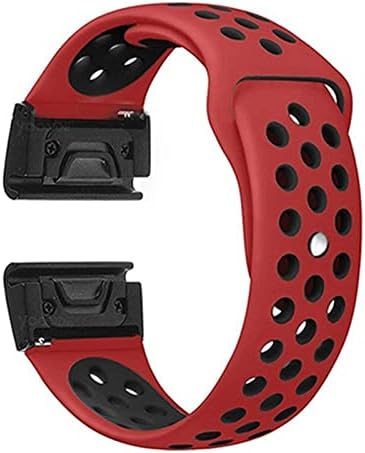 KDEGK 26 mm Sport Watch Band naramenice za Garmin Fenix ​​7 7x Silikonska narukvica za brzo otpuštanje