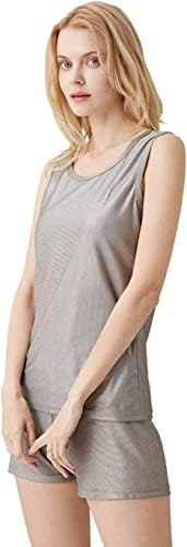 Darzys EMF Anti-Raiation odjeća, set donjeg rublja u srebrnim vlaknima Zaštitni za elektromagnetsko zračenje žensko zaštitno
