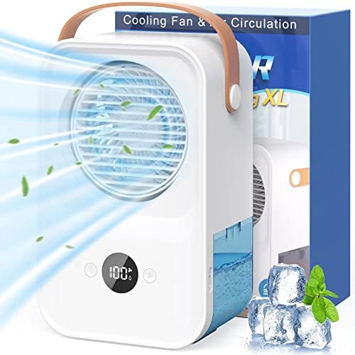 Osobni ventilator Veliki prijenosni klima uređaj, AOYMJRS isparavajući hladnjak zraka, osobni mini hladnjak zraka s 4 ventilatora