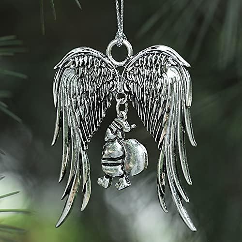 Moonwish božićni ukrasi za božićno drvce, personalizirani ukrasi za božićnu kuku, božićni spomen ukras poklon srebrno viseće