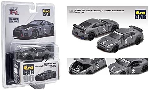 ERA CAR GT-R RHD Kamikaze R Grey Advan Racing GT Limited Edition na 1200 komada širom svijeta 1/64 Diecast Model Car NS21GTR96