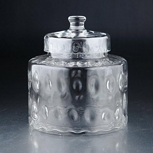Diamond Star Glass 8.5 DX9.5 Clear Jar w/poklopac