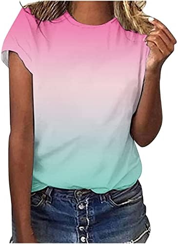 Majica za djevojčice jesen ljeto 2023 čamac s kratkim rukavima vrat pamučna ptica cvjetna grafička ležerna bluza 3p 3p 3p