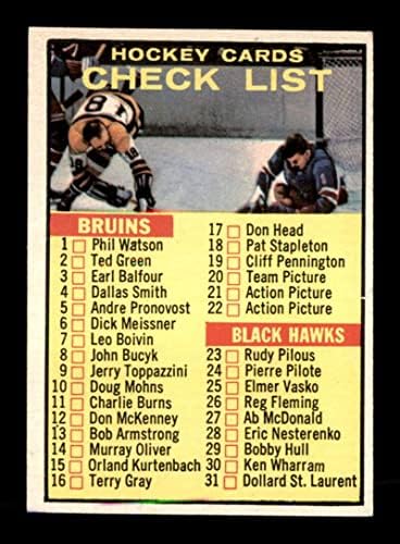 66 Popis - 1961. Topps Hockey Cards Ocjenjivanje Exmt+ - Nepodpisane hokejske karte