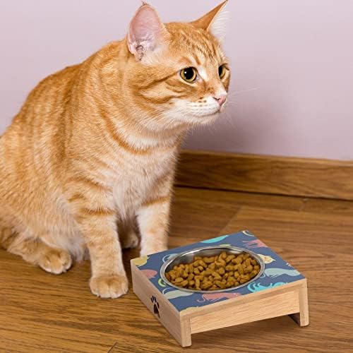 Šarene mačke mačje zdjele, pojačana zdjela za kućne ljubimce, zaštitite kralježnicu kućnog ljubimca i čine mačke udobnim
