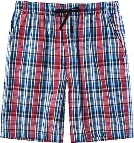 Mofiz muške odjeće za spavanje kratke hlače pidžama donji salon kratki karirani gumb otvoreni let 3pack