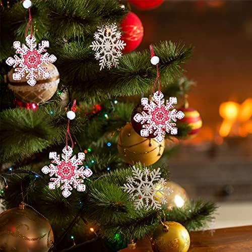 LED kristalni perli Garland Božićni ukrasi Četiri drvena privjeska Box privjesak ukrasi za božićno drvce *12pc Uskrsni ukrasi