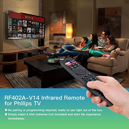 RF402A-V14 NH800UP Zamjena daljinskog upravljanja za Philips Android 4K Ultra HD LED pametna TV 43PFL5604/F7 43PFL5704/F7