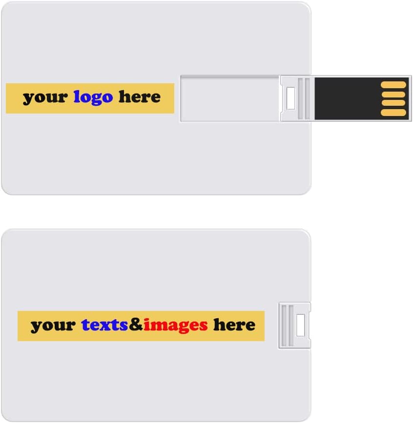 USB Flash Drive 100pcs 1GB Custom Bank kreditna kartica s vašom markom Usb Thumb Drives Logo za ispis