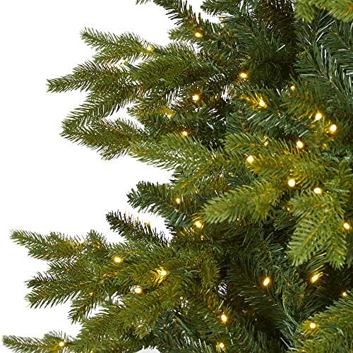 Gotovo prirodni 10ft. Belgija FIR Prirodni izgled Umjetno božićno drvce s 1050 bistrih LED svjetla, zeleno