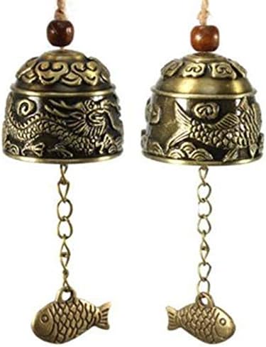 Lhmyghfdp 2 komada budistički feng shui zvono vintage zmajevi zmajevi umjetnost doma zanatske zanatske kolekcionare dekor