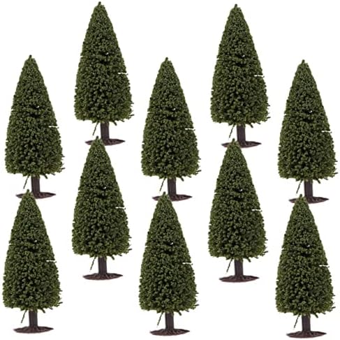 Dvorište: dva 10pcs Tassonov model domaći ukrasi zelene biljke _ minijaturni ukrasi za božićno drvce model stabla mini model
