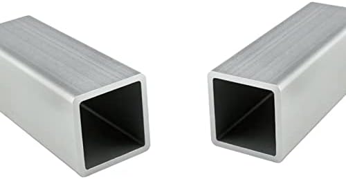MSSOOMM 0,6INCH 0,6 ”Aluminijska cijev s kvadratnim cijevima 15 mm x 15 mm x 25,59 inča / 650 mm duljina debljina stijenke