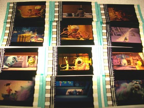 Monsters Inc puno od 12 35 mm filmskih kolekcionarskih predmeta Memorabilije nadopunjava knjigu s knjigom kazalište