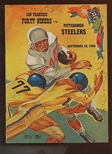 28. rujna 1958. NFL program Pittsburgh Steelers u Los Angeles Rams Ex - NFL programi