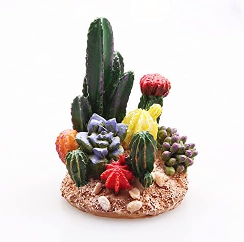 Sukulenti kaktus biljka Dekoracija akvarija dekor pustinjske oaze zbirka skulptura gmaz kornjača gušter akvariji s paucima