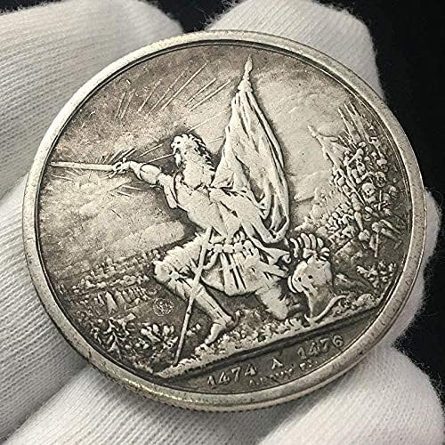 Izazov kovanica balon djevojka retro zalutali novčić ugradnja antiknih srebrnih dolara umjetnička djela kolekcija metal ukras