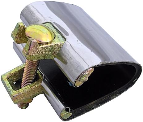 LASCO 13-1328 Nehrđajući čelik jednodijelna stezaljka za popravak cijevi s dva vijka, 6-inčni