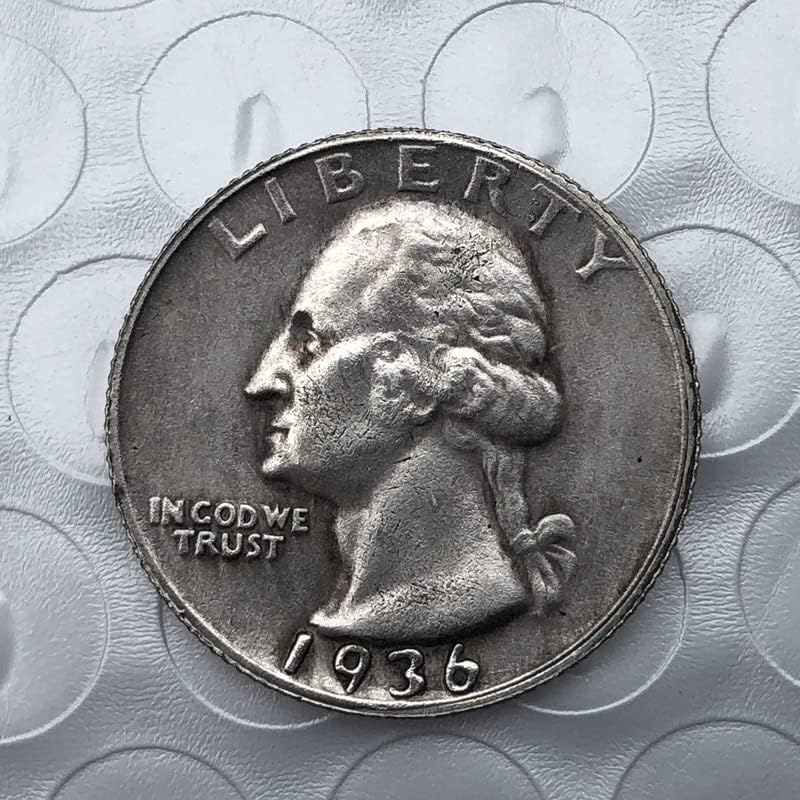 Antikni zanat 4 različite godine Komemorativne kovanice polukruga srebrni dolar 24 mm