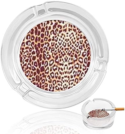 Cool Cheetah leopard cigarete pušači staklene pepeljare pepela ladica za kućni ured za stol za stol