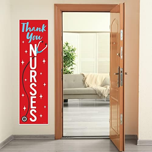 Velika točka sreće hvala vam medicinske sestre - tjedan zahvalnosti medicinskim sestrama ukras ulaznih vrata-okomiti transparent