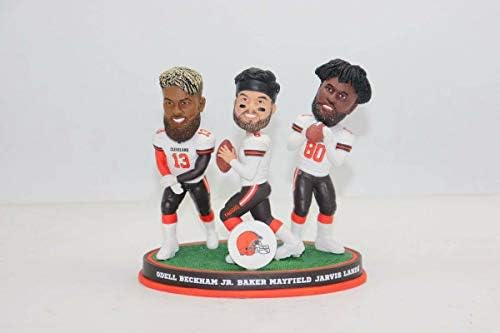 Odell Beckham JR, Baker Mayfield, Jarvis Landry Cleveland Browns Ekskluzivno trostruko specijalno izdanje Bobblehead NFL