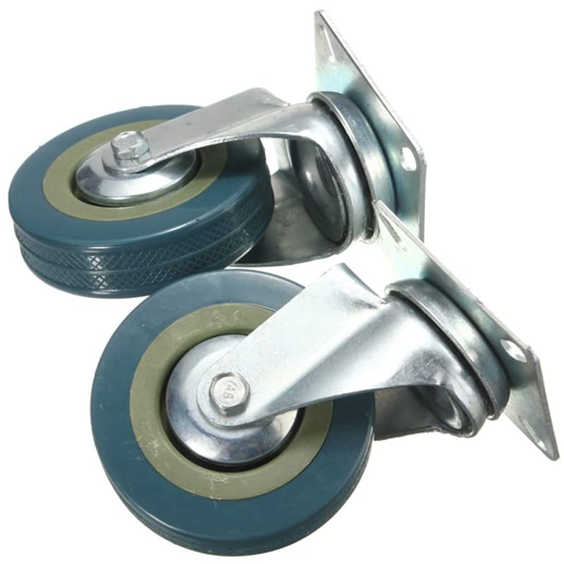 2 para PVC zakretni kotači od gumenih kotača za teške kotače zamjena za kolica namještaja i DIY alate 2 inča