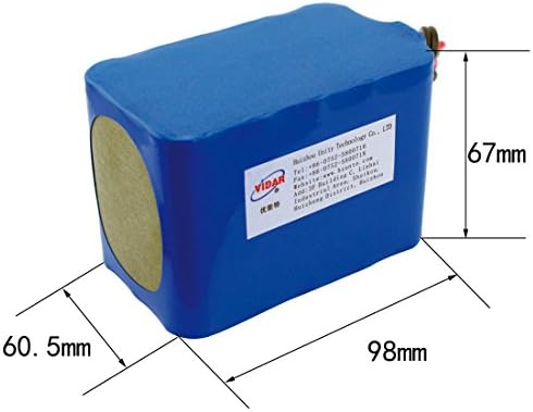 Punjivi litij -ionski baterijski paket - Vidar 18.5V 9600Mah Visoki kapacitet Li -ion baterija za elektroniku, rasvjetu,