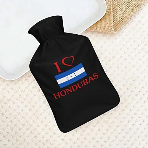 Volim Honduras zastavu s boca s toplom vodom gumeni krevet topliji slatka topla vreća s poklopcem za razdoblje ublažavanja