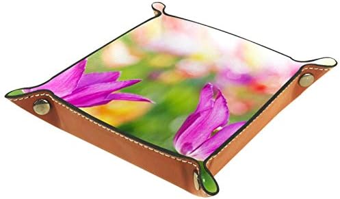 Lyetny tulipani ružičasti vrtni proljetni cvjetovi Organizator Organizator kutija kreveta kreveta Caddy radna računala Promijeni