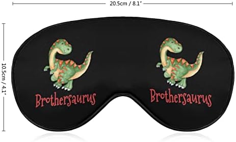 Bratauurus rex dinosaur maska ​​za oči maska ​​spavanje povez s laganim remenima lagano noćno šljokice za putovanja spavanje