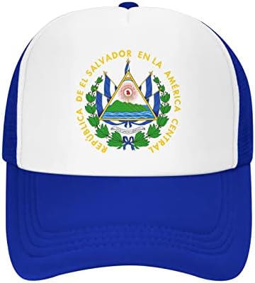 Grb El Salvador muške ženske mrežice Classic Sunhat tata kapka ljetna kapica za bejzbol kapice crna