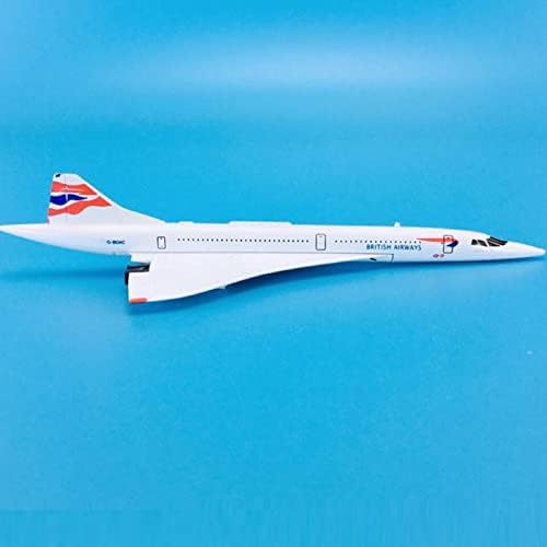 Mookeenone 1/400 skala British Concorde Aircraft Model Aloy Model Aloy ALLOY+ABS plastični model za prikupljanje