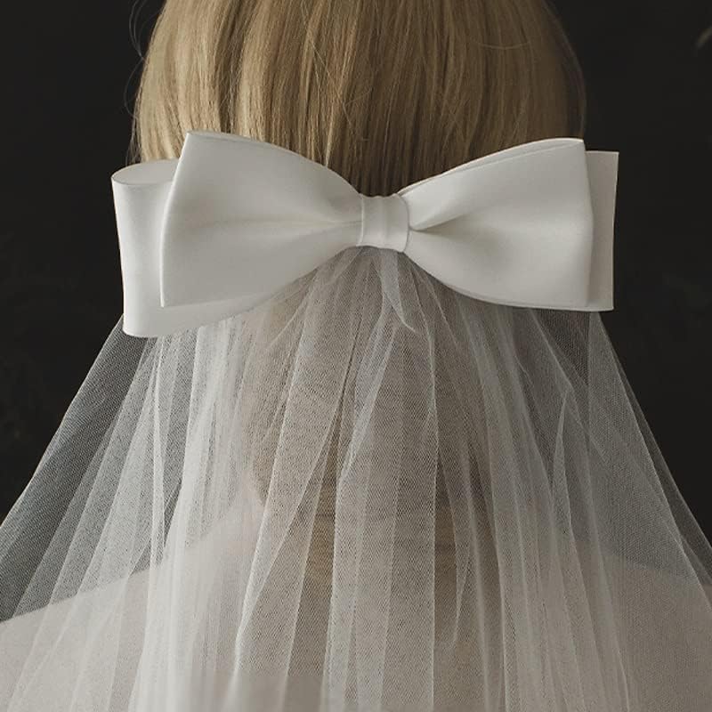 Liozh Bride Wedding Veil White Travel Photo Choret Style Wedding Photo Headdress