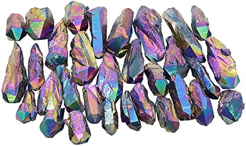 MookaiteDeCor Bundle - 2 predmeti: Ametist Crystal Bonsai Money Tree s ametist Cluster Crystals baza i 1 lb rasuti nepravilni