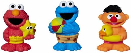 Sesame Street prskalice za kupanje, Elmo, Cookie Monster i Ernie igračke za kupanje, u dobi od 12 mjeseci do 4 godine, asortiman