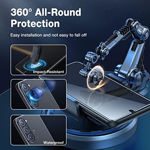Zaštitna folija LK 2 Pack za ekran Samsung Galaxy S23 i zaštitna folija za objektiv kamere 2 Pack [Alat za izravnavanje]